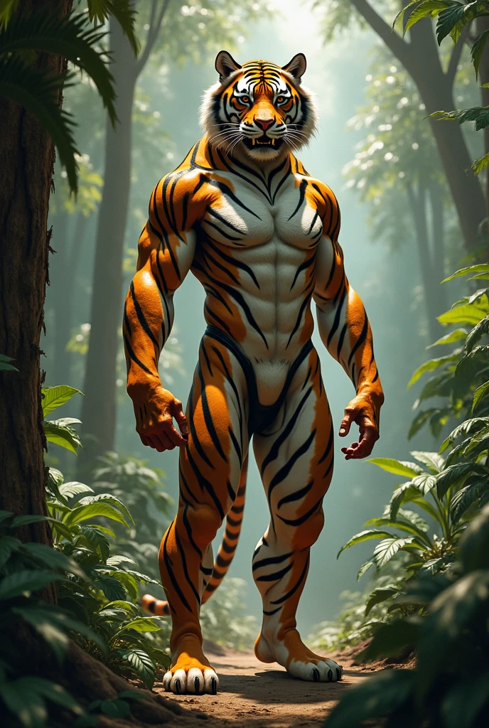 White tiger man