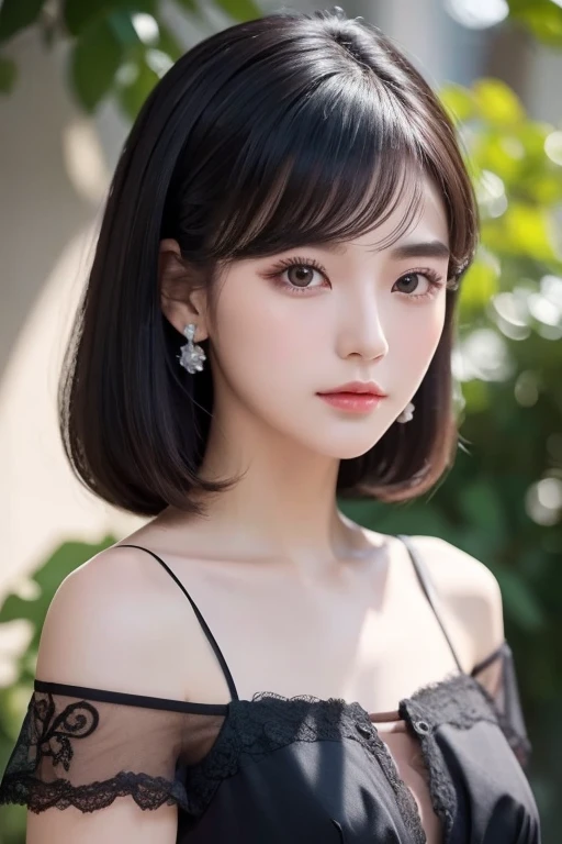   black hair,    vintage  ,   feminine, 8k, masterpiece,top quality , Excellent details) , (  high chroma, Best Shadow, The best light, Very delicate bleaching) Dark style