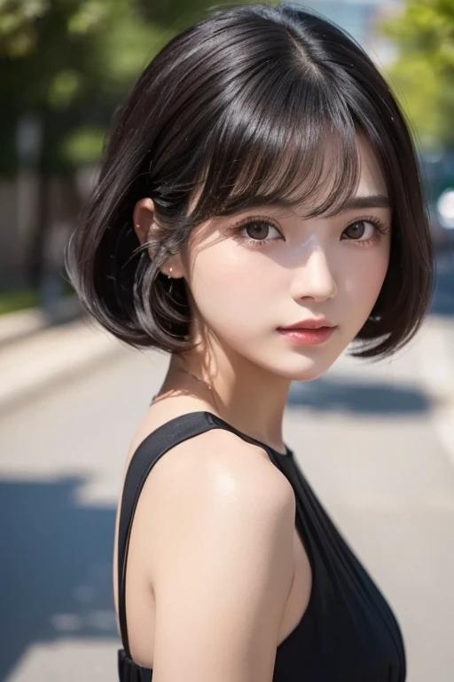   black hair,    vintage  ,   feminine, 8k, masterpiece,top quality , Excellent details) , (  high chroma, Best Shadow, The best light, Very delicate bleaching) Dark style