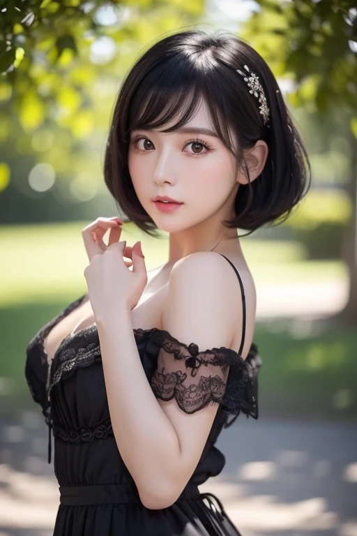   black hair,    vintage  ,   feminine, 8k, masterpiece,top quality , Excellent details) , (  high chroma, Best Shadow, The best light, Very delicate bleaching) Dark style