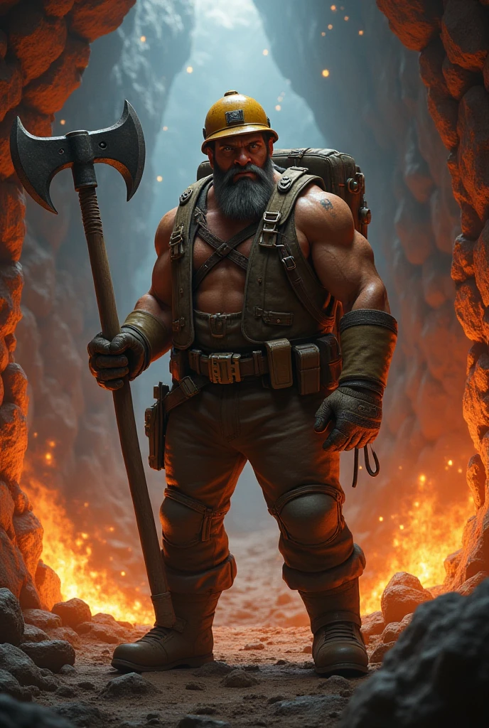 miner working in the mine