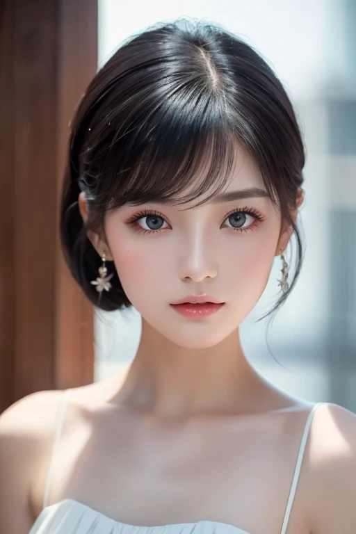   black hair,    vintage  ,   feminine, 8k, masterpiece,top quality , Excellent details) , (  high chroma, Best Shadow, The best light, Very delicate bleaching) Dark style