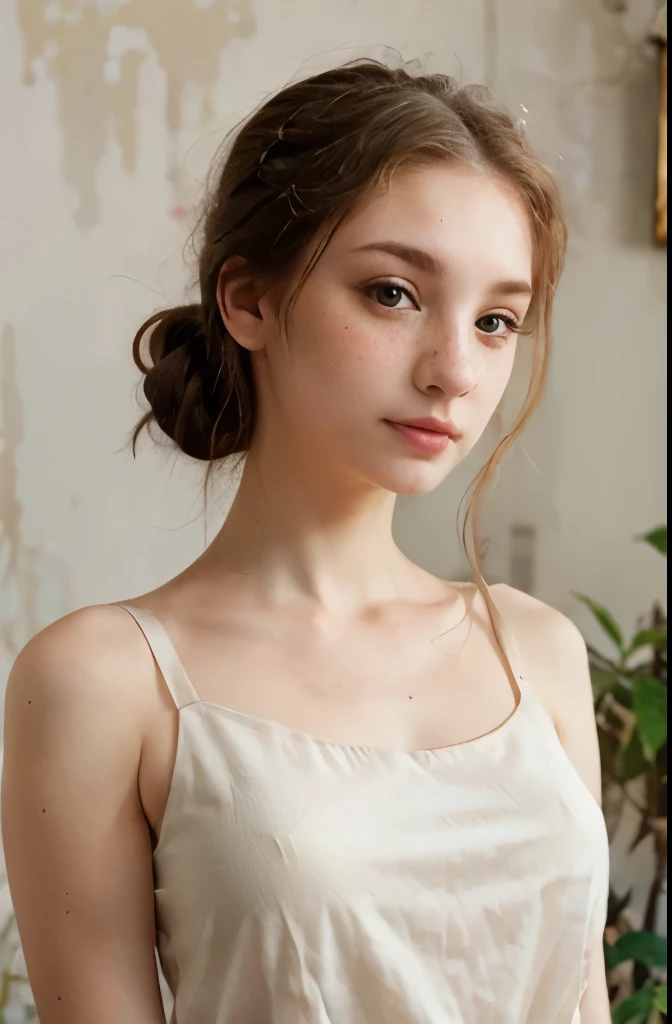 (8K, best quality:1.2), (masterpiece:1.37), (photo, photorealistic:1.37), (ultrahigh-res), full body, walking pose, shot from front, slow motion, 1female, naked, medium breast, (highest quality, concept art, 4k), (analog:1.2), (high sharpness), (detailed pupils:1.1), detailed face and eyes, Masterpiece, best quality, (highly detailed photo:1.1), (long blonde Hair, ponytail,ecstatic:1.1), (young woman:1.1), sharp, (perfect body:1.1), realistic, real shadow, 3d, (temple background:1.2), (by Michelangelo), photographed by Canan EOS R6, 135mm, 1/1250s, f/2.8, ISO 400, face on camera.