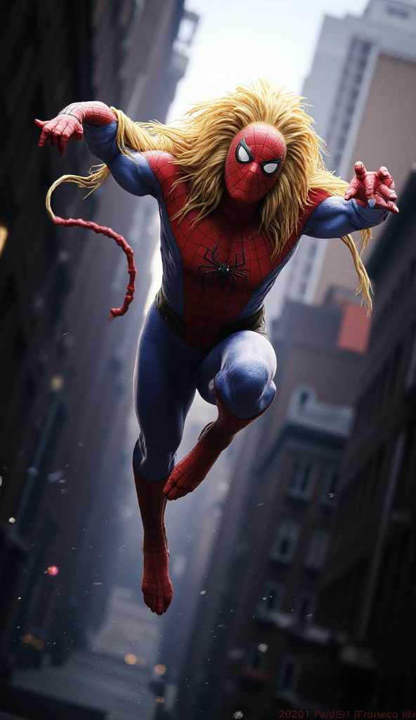 the humanoid lion turns into Spider-Man