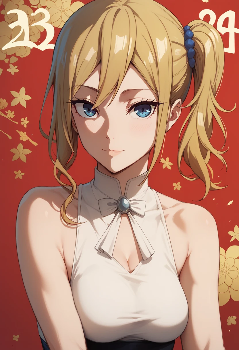 Hayasaka Ai, medium size breasts, New Year's sleeveless blouse 