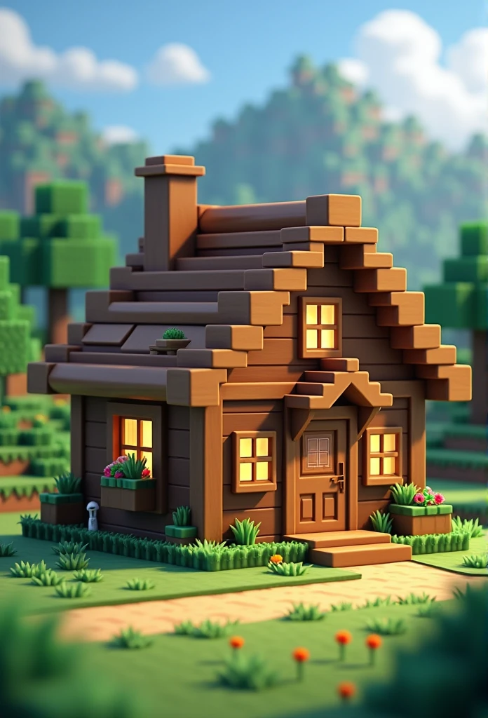 Minecraft house wood