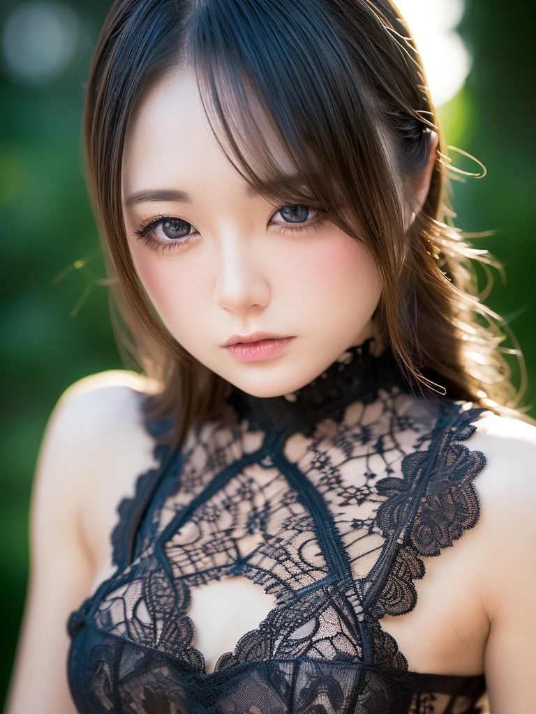(realistic, photo-realistic:1.37),(8k, RAW photo, best quality, masterpiece:1.2), cute, ultra-detailed,heart-shaped pupils,physically-based rendering, ultra high res, kodakvision color, shot on Arricam LT Camera, bokeh, sharp focus,
looking at viewer,photorealistic,realistic, solo, photorealistic, best quality,extremely detailed face,extremely detailed eyes and face, beautiful detailed eyes,absurdres, incredibly absurdres,haunting smile,Messy hair, floating hair, ,