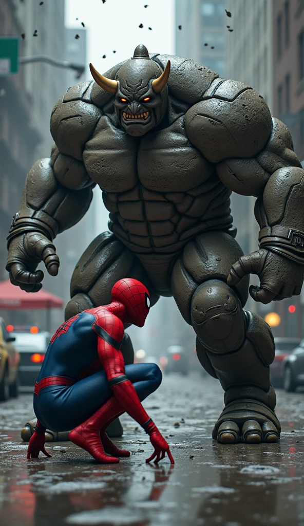 Spiderman Vs Rhino
