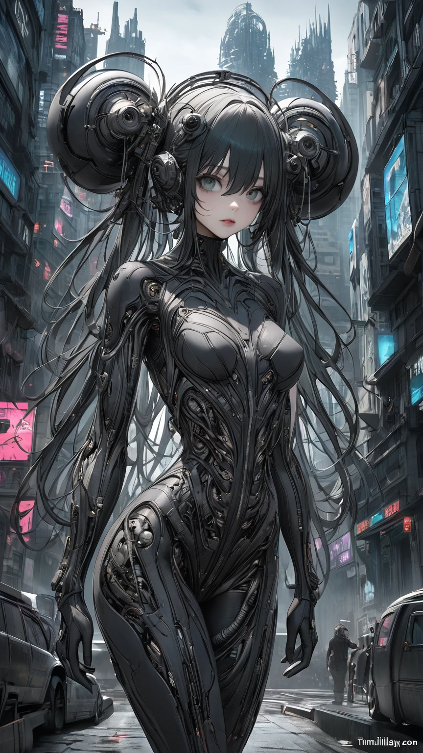 curve anime female, cute beauty goddess anatomy female body, wide hips, biomechanical grotesque autopsy, flesh bones blood, deadly flowers, barbed wire, random pose, dirty grunge style, granularity effect, neon light, hyper detailed, hdr, 8k
