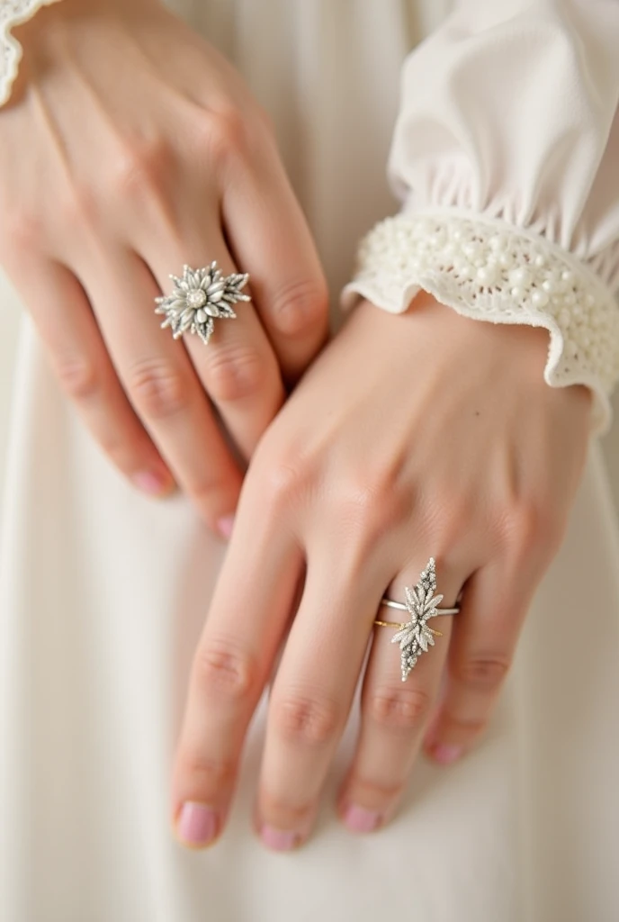 Simple hand accessories wrapped with beaded beads with dainty may logo