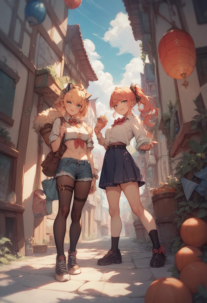 Images with a Latin manga-like touch, Images of slums, ((A bottom-up image of a strong-looking adult woman climbing a ladder)), A blank look of despair, masterpiece, High resolution, Masterpiece