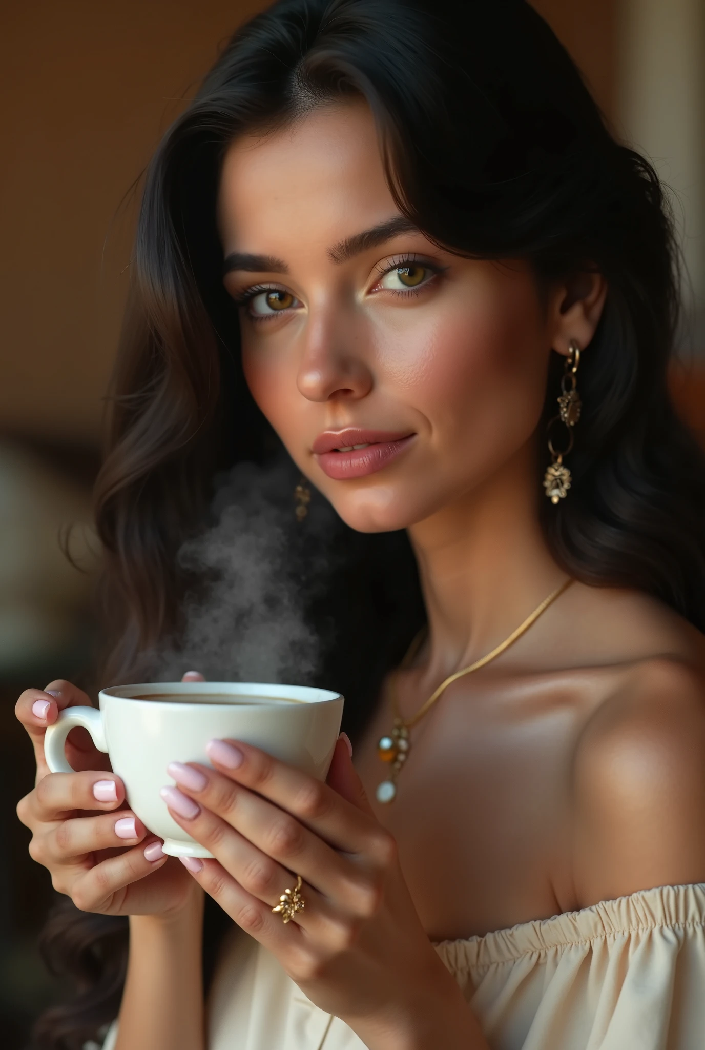 a beautiful slender and sensual latina woman with little clothing on a summer day, drinking mate with a bombilla, (best quality,4k,8k,highres,masterpiece:1.2),ultra-detailed,(realistic,photorealistic,photo-realistic:1.37),intricate details,incredibly detailed, warm summer lighting, soft natural lighting, beautiful detailed eyes, beautiful detailed lips, extremely detailed eyes and face, long eyelashes, elegant pose, peaceful expression, delicate skin, lush greenery, sun-dappled background, shallow depth of field, vibrant colors, cinematic composition