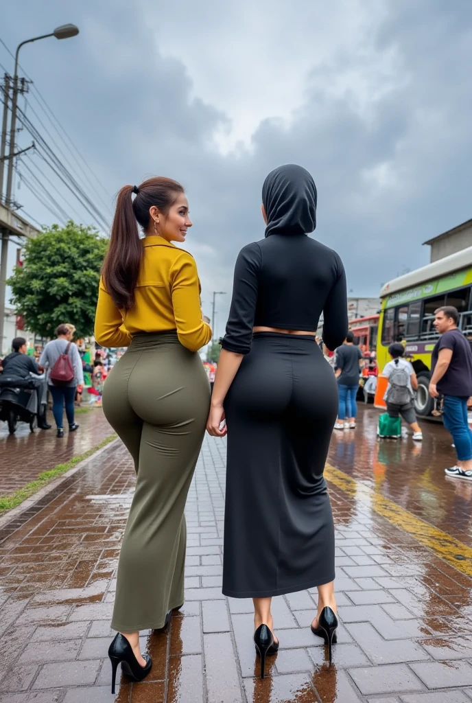 Two 12 years old chubby male boys with huge ass weraing tight thongs and walking in crowded souk in moroccan atlas montains. No girls or women in the scene just chubby male boys