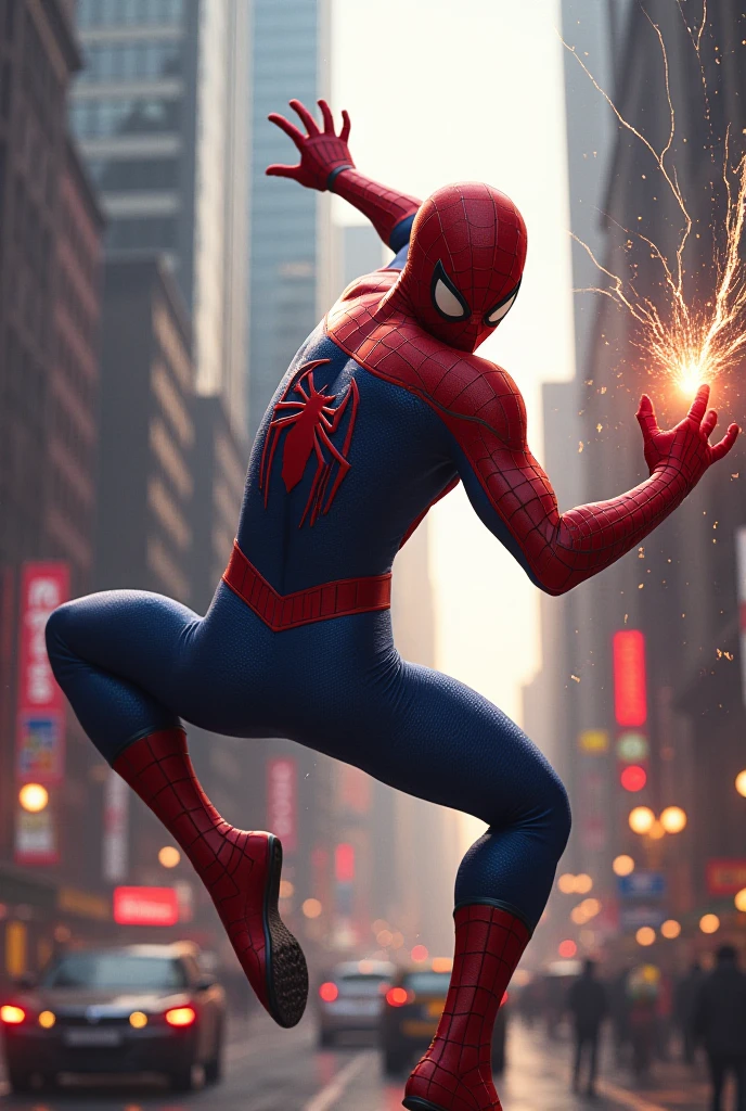 Spider-Man drink red water. And powerful