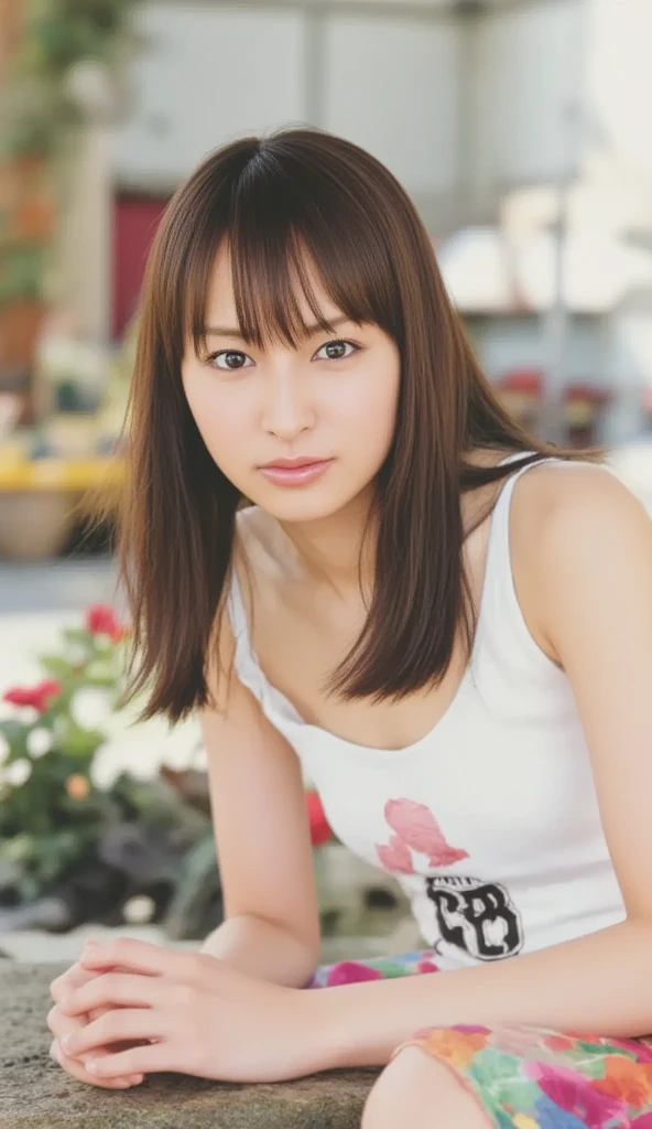  20 year old cute Japanese woman , (( Extremely Accurate Anatomy:1.0)), (photo  realistic :1.4), (hyper  realistic :1.4), (最高品質の realistic な肌の質感:1.4), (Improved quality:1.4), ( enhances the beauty of skin texture:1.1), Clean, glowing skin, mesh, thin:1.2, ( realistic :1.3),  realistic なライティング, (  Smoother Lighting  :1.05), ( improves film lighting quality :0.9), Backlight, A gentle light on the face,  ray tracing, ( bright light:1.2), 32K,  One Japanese Woman, fine grain,  detailed face , ( film grain:1.1), ( natural smile :0), ( Enhances Body Line:1.1),  high res,  Natural Look , Kind eyes, Improves hair quality, Delicate light and dark ,  clean skin,  Graceful Posture,  beautiful eyes, Sharp details,  soft light reflection,  beautiful outline,  Delicate Skin Color , Thin hair ,  natural background ,  natural pose for everyday situations, Roller Style