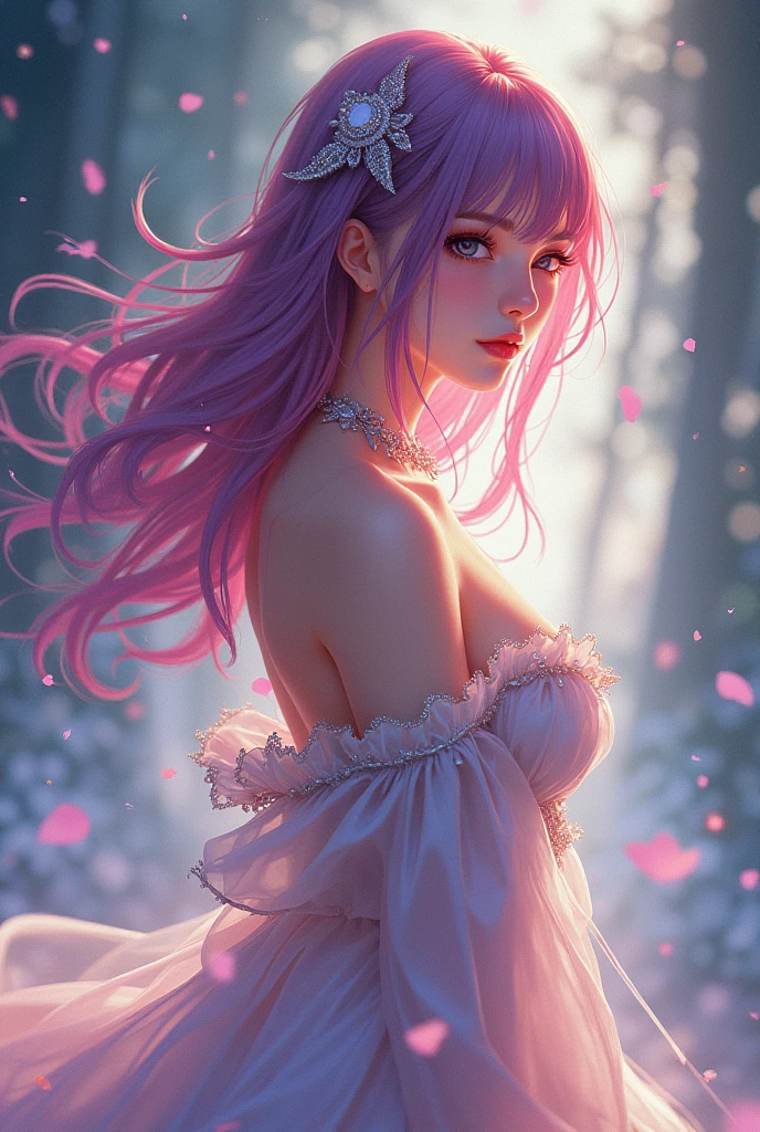 anime girl with cat ears and red lingersuit posing for a picture, seductive anime girl, hyperrealistic , beautiful alluring anime woman, 3d anime girl, attractive anime girl, seductive. highly detailed, anime highly detailed, , beautiful alluring anime teen, anime girl, a hyperrealistic , photorealistic anime girl render, yuri, cleavage, Mesmerizing eye contact, wooden floor, realistic, black hair, Watercolor touches, glitter lingersuit, amber eyes, big_natural_breasts, sagging_breasts, medium_breasts, Busty Milf, kneeling_forward, large_breasts, nsfw, luminescent lingersuit paint, night sky, full moon, hand on own head, waterfall, bioluminescent violet hair, niples