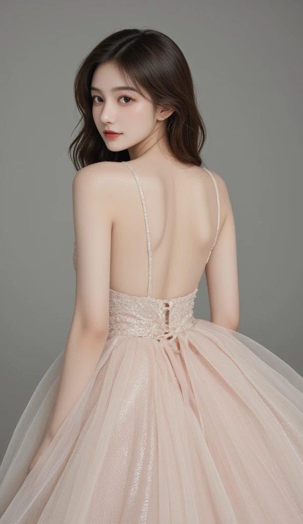 girl,Backless Dress