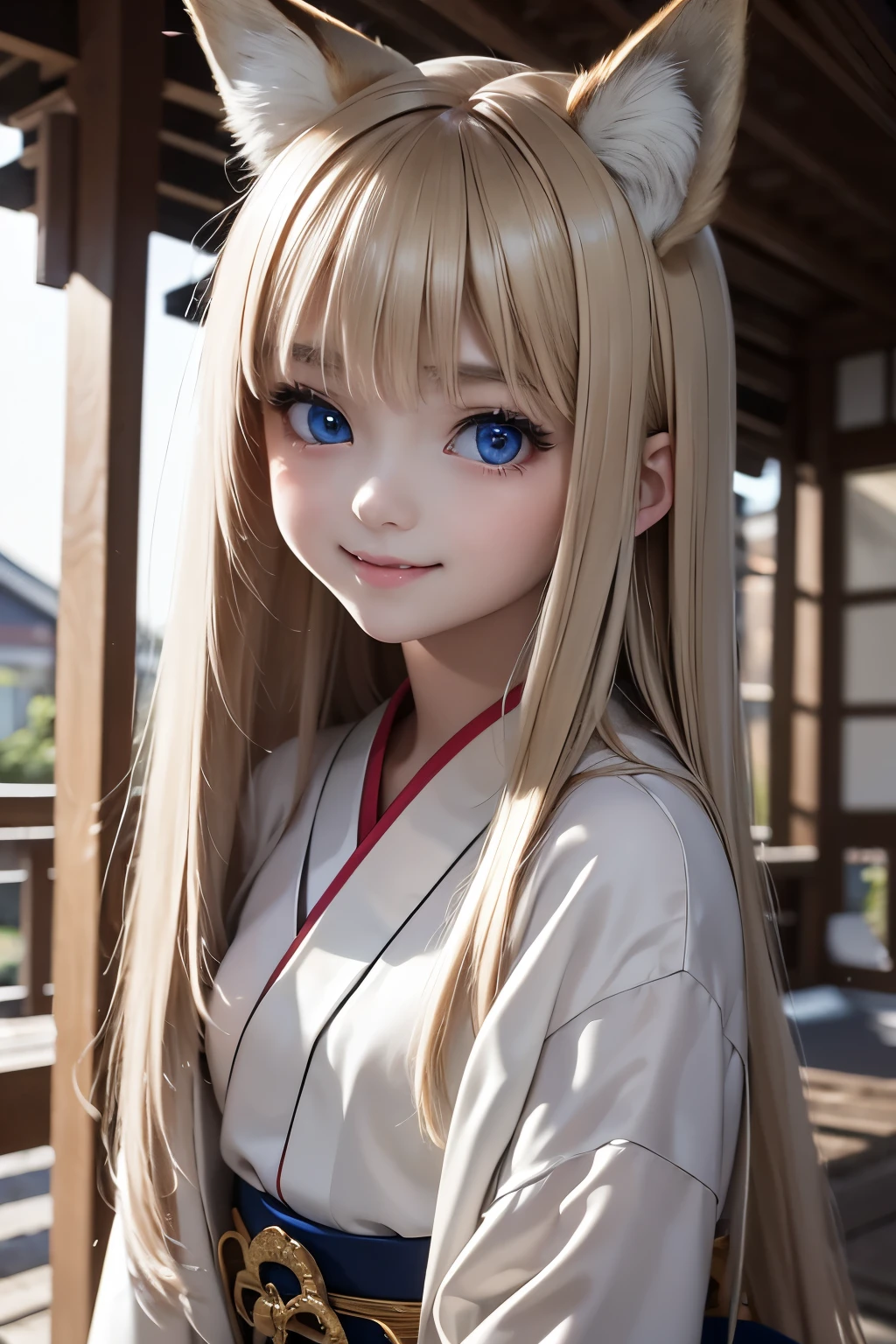 Girl, Japanese, 14 years, (long blonde hair)