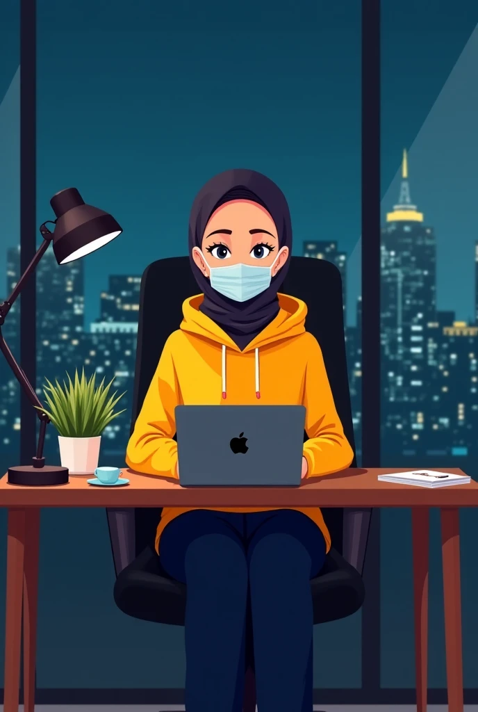 3D animation Good Technical Room with big text "Customer Support Axelpos" in the wall
With a hijabi technichian in front of the laptop and beside many part hold the screw driver for repair broken mini printer