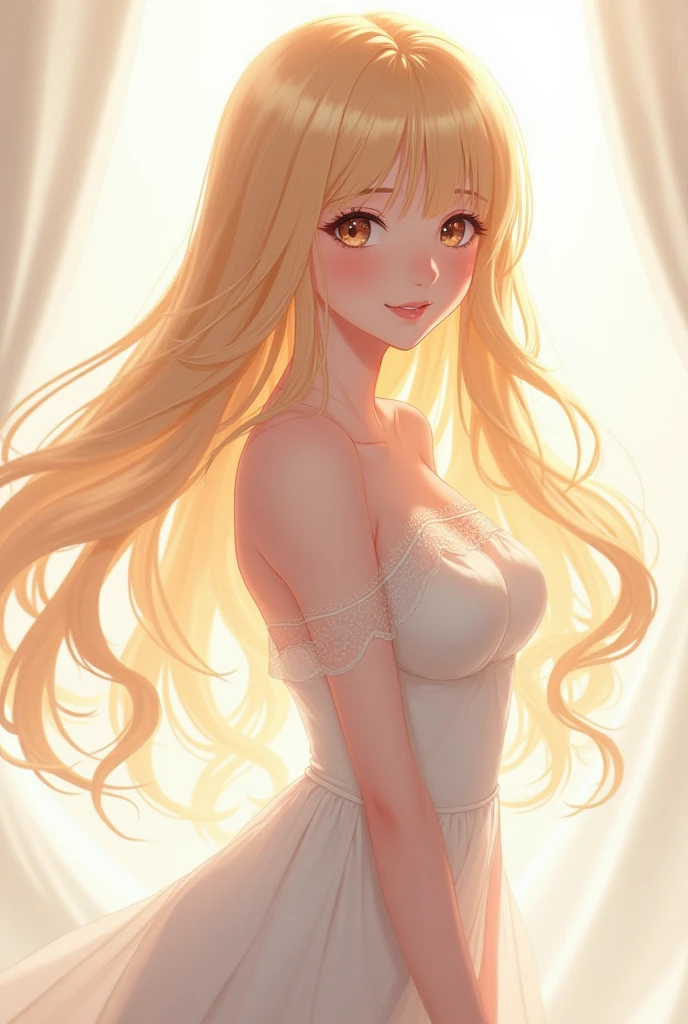 Healing character Beloved character clear Long hair smile