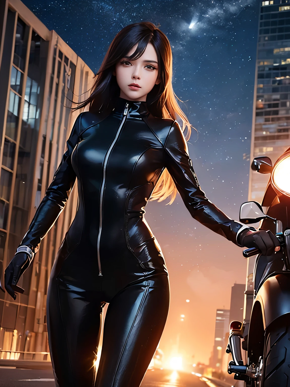 On the ground lay a woman dressed in black latex, seductive cyberpunk dark fantasy, female cyberpunk anime girl, 3 D rendering character art 8 K, Cyberpunk 2 0 y. o model girl, trending on cgstation, high definition cgsociety, cyberpunk glossy latex suit, cgsociety - w 1 0 2 4 - n 8 - i, wlop glossy skin