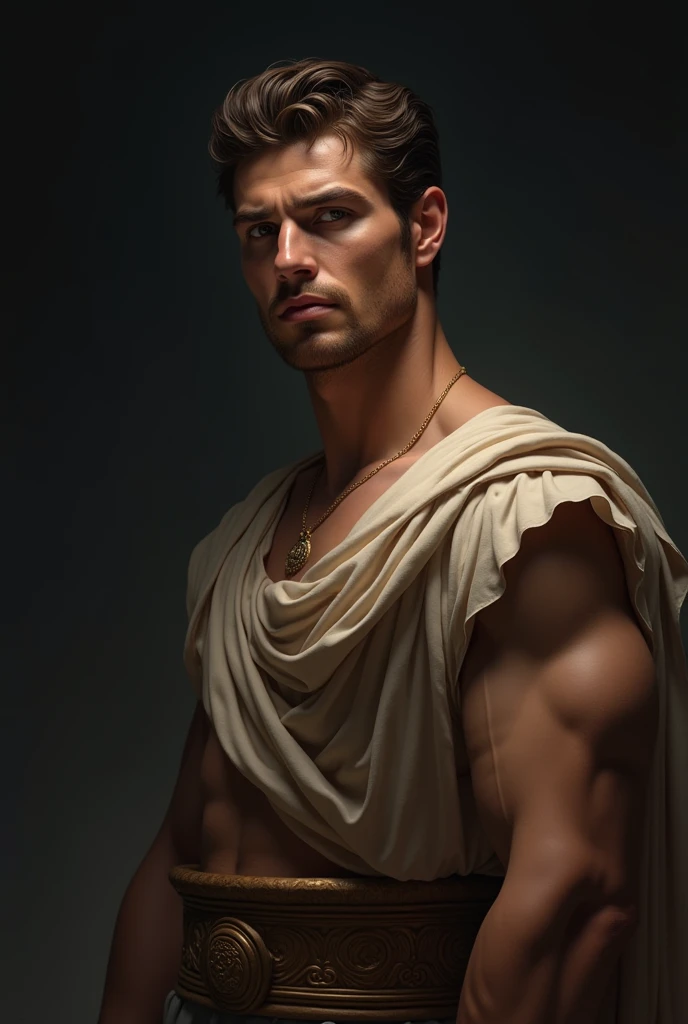 photorealist, ultra-detailed, ultra-realistic, rich intricate details, soft colors, photorealistic, perfect compositicion, simetryc lay out, in a museum, a young man, gorgeous, slender, latino, handsome, wearing olimic swimmsuit, standing, tall, masculine geze, confident look, autorithy pose, barefoot, detailed realistic muscles, simetryc body in peter paul rubbens. in the background the painting " The Night Watch". by rubens a young man is watching the beautifull master piece