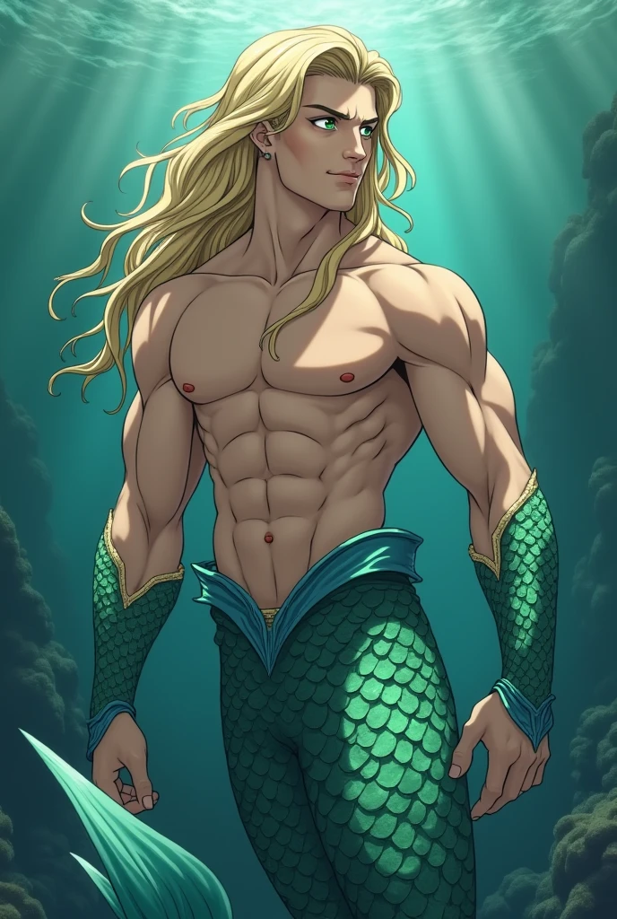 (hyper-realistic digital illustration), renaissance art, hires, best quality, boy wearing micro black thong, see-through black thong , front view, lying on his back, holding legs raised, athletic body, (white skin), bare chest, flat chest,(long green blue hair scruffy ), determined expression, small waist, muscular., underwater world, wide angle, swimming, determined expression, small waist, broad chest, big mane, background underwater stars universe