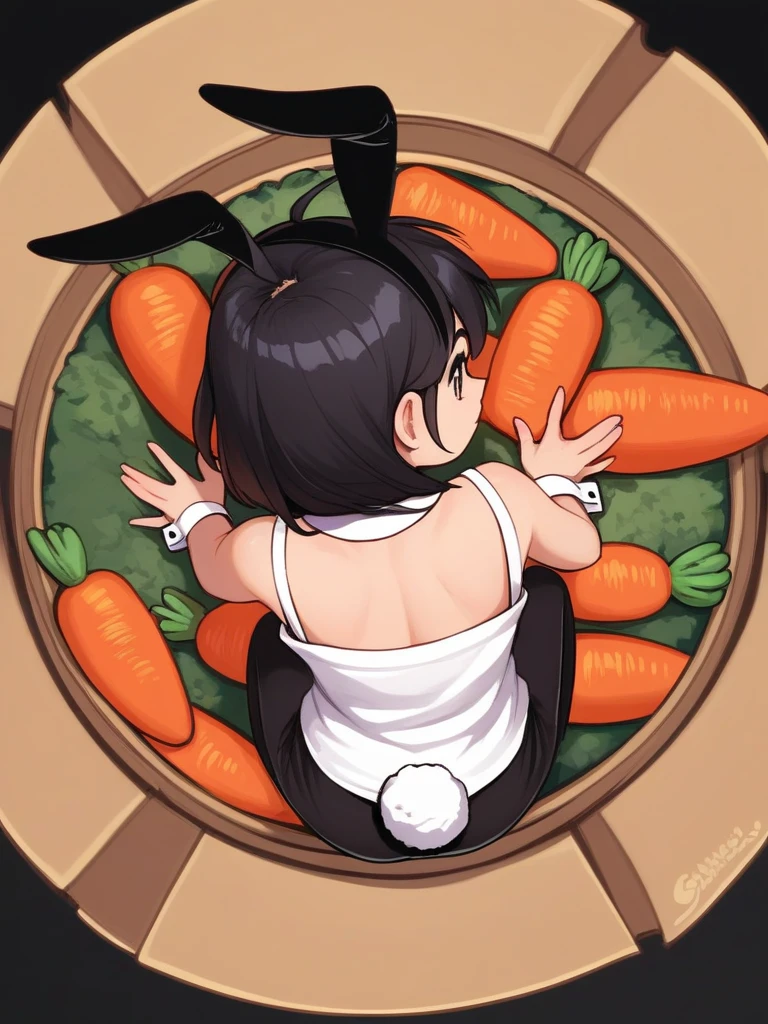 Nezuko kamado,coxas grandes,bunda empinada com short entrando na bunda,peitos grandes e suados