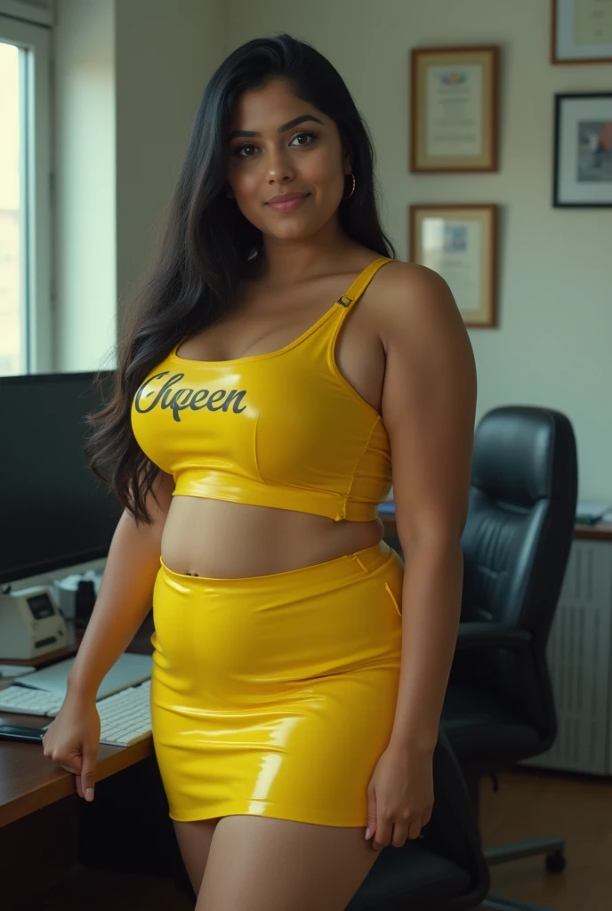 Indian Woman in short skirt and knee-high socks standing in front of cash machine, wearing skirt and high socks, wearing honey - themed miniskirt, wearing indian, a hyperrealistic , indian , a miniskirt, thighhighs and skirt, , dressed as , Short miniskirt, juicy legs