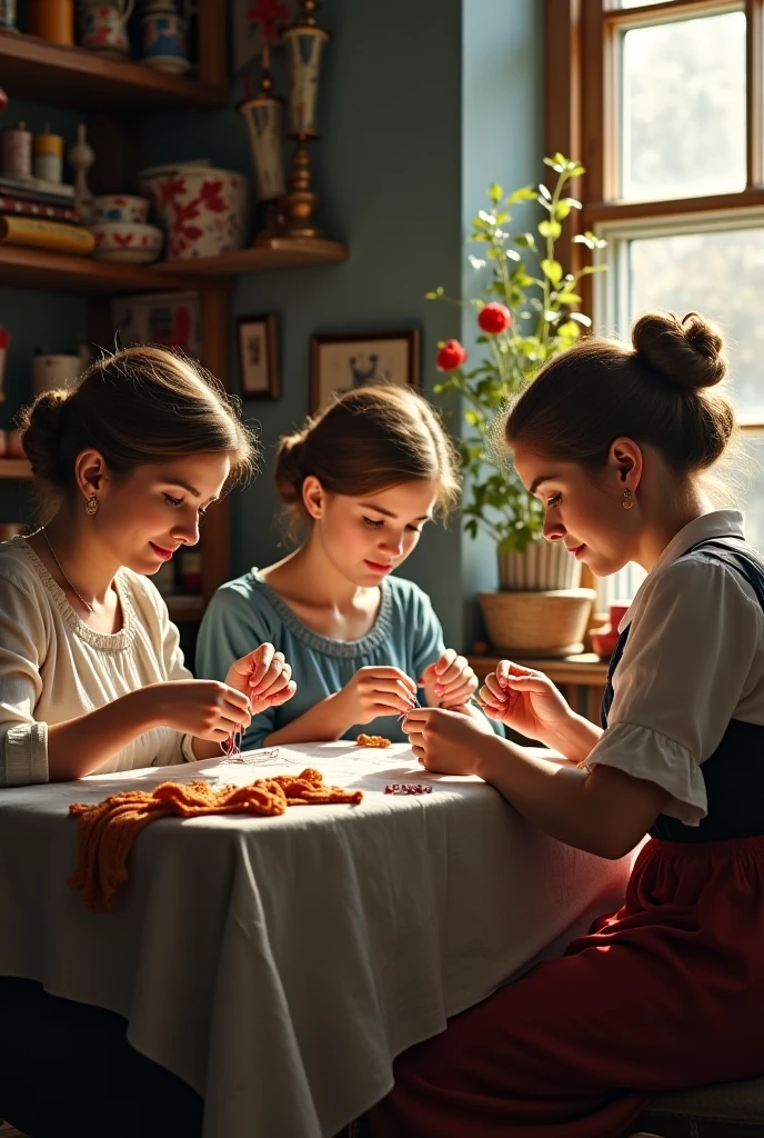 spa for 10 year old girls painting nails in white bathrobes

