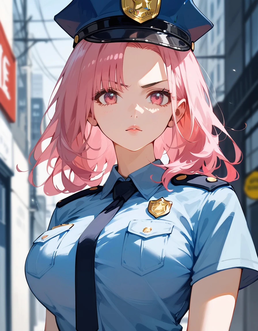(best quality:1.0), (8k wallpaper:1.0), extremely delicate and beautiful, (beautiful detailed face:1.0), (detailed deep eyes), disgusted face, 1girl, deep eyes, shiny skin, looking at viewer, blush, police, white shirt, crop top, police hat, policewoman, scarlet hair
<lora:disgusted:0.8>