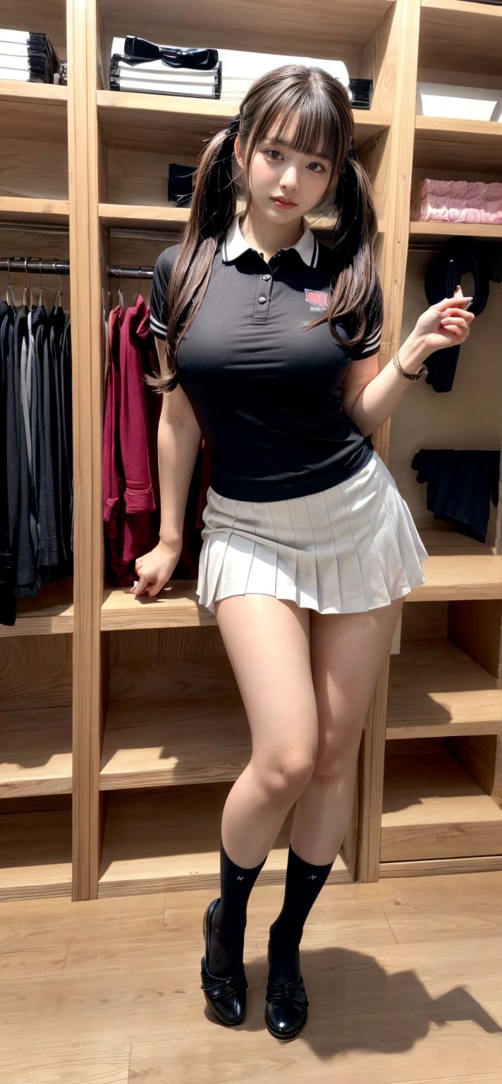 ((Best Quality, 8k, Masterpiece:1.3)), Focus:1.2, Perfect Body Beauty:1.4, Buttocks:1.2, ((Delicate Hair)), (sexy school Uniform:1.1), skirt lift up, sitting on chair, showing big round ass,  (Room, class room: 1.3), Highly detailed facial and skin texture, Fine eyes, Double eyelids, Whitening skin, Big breasts, smile, wearing a necklace, full body picture