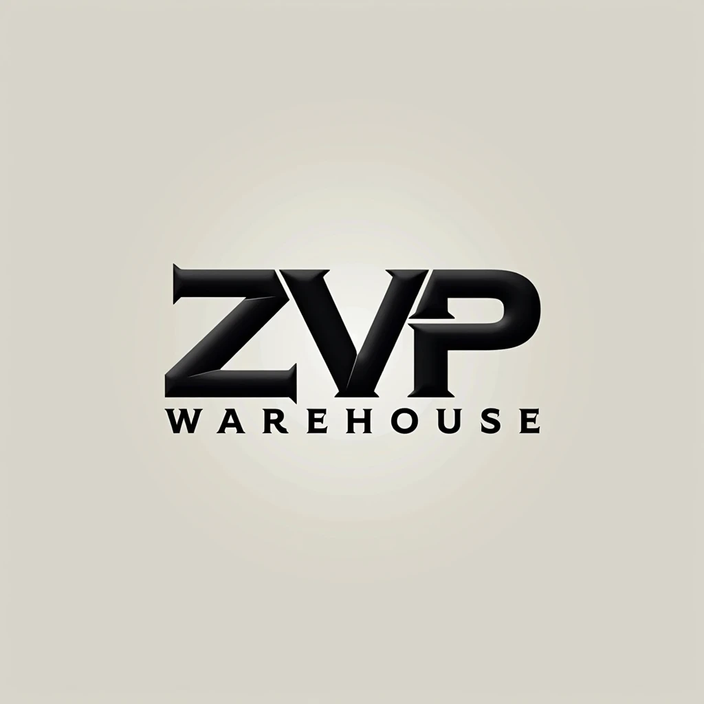 Make a logo that says zvip warehouse