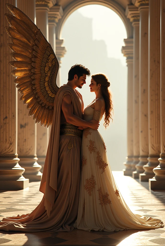 Roman soldier being protected by an angel
