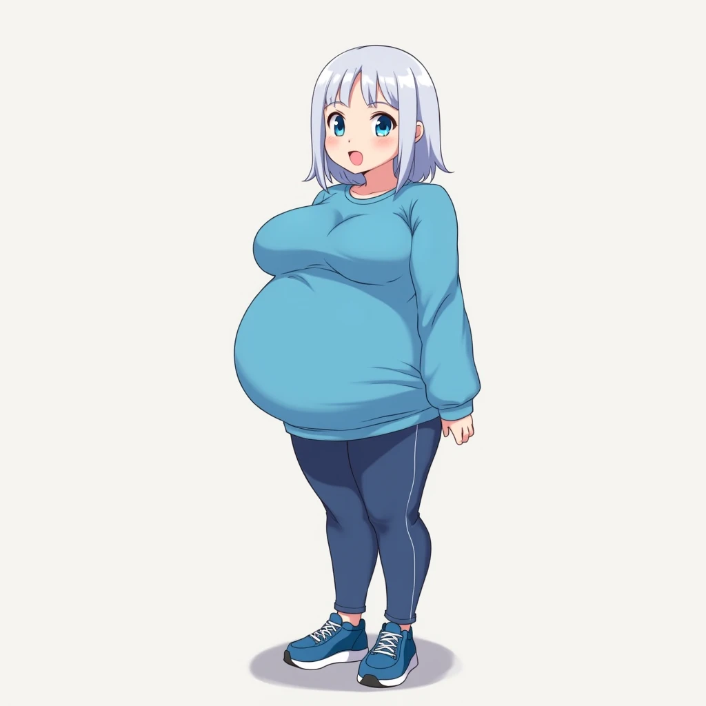 pregnant with many girls, Have cat ears,Pregnant, childbirth, work、A belly so huge that it can't exist in reality、Belly on the verge of bursting、Looks very painful、small face、Giant belly、Big belly、、masterpiece、embarrassed look、Are fat、Belly bigger than body、exposed