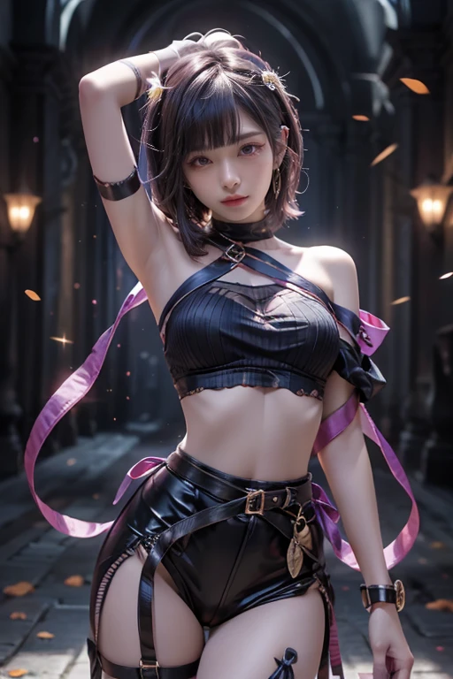 Photo,sharpness,Unique 850 4, Koda850 k portrait camera, F1.6 lens,hyper-realistic textures,spectacular light textures, Cinestil 800 Fashion Mechanics,(((Beautiful woman with left leg restrained and hung by chains))),(Tears flow, cry with pain),The lower breast area and the crotch area are torn,Hands are restrained behind the head by chains and shackles from the ceiling,Appearance,Beautiful girl with accentuated slender abs: 1.4,six-pack abs: 1.4, Bust Botox,Standing on tiptoe, long legs,Long brown hair fluttering in the wind,Brown hair, Long hair, Female Warrior Costume,((Wearing a torn sheer costume of a superheroine)),(No panties,No bra),(futuristic sci-fi battle fashion,elbow and knee cyberpad, cyberglove: 1.1),((Torn costume)),The belly comes out and the navel is visible,Thin sheer costume,The chest area is torn,metallic shoulder armor and combat gloves,shredded costumes,cyber long combat boots with golden knee pads,Anatomical,(futuristic sci-fi battle fashion, cracked elbow and knee cyberpads, torn cyberlong boots, torn cybergloves: 1.1),((straddling the iron bar)),(tied perfectly by iron chain), Restraint, Slave, collars, contempt, (Chained), ((Hands tied behind the back)), 4 chains hung from heaven, Metallic shackles and fetters, wet crotch clearly visible,((Hands are restrained above the head)), the neck is chained,Chain from left knee to heaven,Chained by rusty iron chains,((Chains over clothes)),((the tip is protruding, areolas protruding,The shape of the pubic area is clearly visible)),Sweating,Wet,Wet crotch,Wet thighs,bloods,Junkyard, blood splattered, Realistic, (bruises, dirty, Ripped clothes, skimpy clothes, Blood: 1.3), broken shields and battle spears,(((A drill for drilling holes with four pointed fingers is directed towards the bodydrill splits the ground and extends upward towards the crotch))) ,Vast prison,((wide prison with sunlight)), peeling ceilings, broken slabs, Rebar between cracks, Realistic material details, Extreme details,