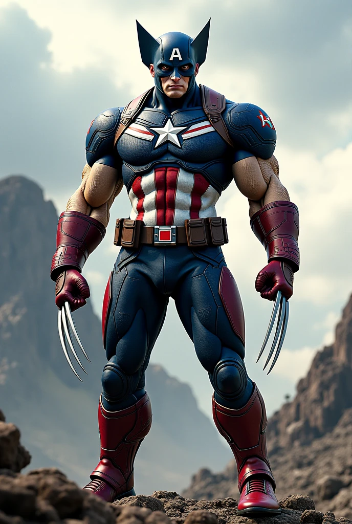 (((Close-up))), tall, (violet purple hair) beautiful muscular woman, long hair with long bangs, pale white skinned, (closed smile), large breast, (black lipstick), (massive muscles), ((hyper muscle)), ((ginormous bulky muscles)), black eyes, (((violet captain America suit))), (Captain America pants), choker, boots, on the rooftop at night, 