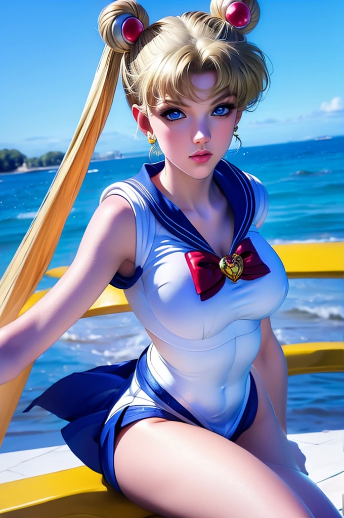 Tennou Haruka, sailor uranusがCowgirlで性交する, (((realistic, highest quality, High resolution, real women pictures:1.2))), (((sailor uranusのレオタードを着ている16歳の女子高校生:1.3)), (sailor uranusのコスチューム), (slender body shape:1.6), Cowgirl性交するNadia, (anatomically correct:1.3), short-haired with bangs, (I am wearing a white sailor warrior leotard whose fabric is too thin...:1.2), 膣に陰茎を挿入するCowgirlポーズ, curved body, 大きく股を開いてCowgirl, A white leotard that sticks to your skin too much, Detailed depiction of the vagina, beautiful thighs, A huge penis is pushed up into the vagina, nose too small, toned stomach, beautiful girl has sex with clothes on, saddle, Cowgirl, Girl Straddling Man, (normal limb), Too cute small face, the whole body is wet, put your hands behind your head, nostrils are not visible, realistic, vagina is wet, lips slightly open, (anatomically correct:1.2), man inserts penis into girl, sailor uranus, On a street with heavy traffic during the day