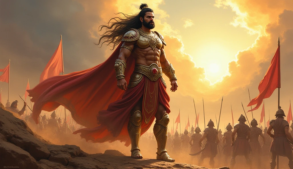 Shivaji Maharaj hd wallpaper, loard shiva in background giving blessings to Shivaji Maharaj