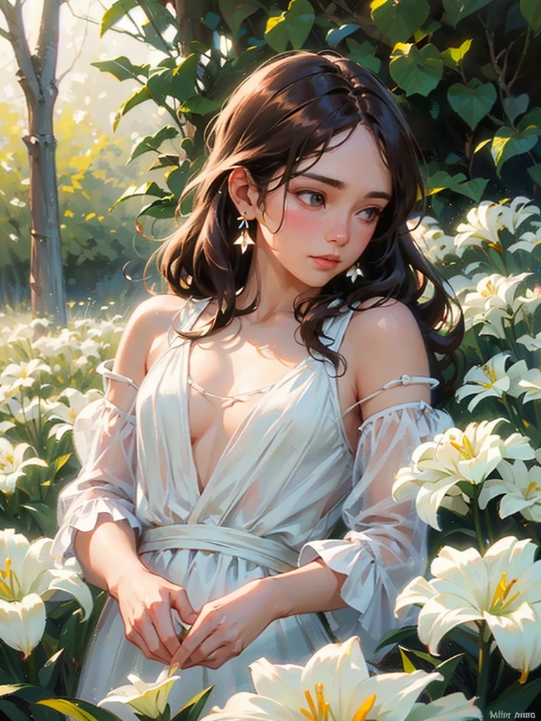 (Extremely detailed 8k wallpaper:2), (photo:2), (22 years old soigne Beautiful girl:2), (gives a lecture to friends:2), detailed (Face and eyes), (hyper realistic:1), (highly detailed:1), (epic realistic:1), rim light, (maximum details:1), cozy, (fullbody:1.3), (looking at viewer:2), (Woman's Attractive Qualities:2), (Attractive Woman:2), (Attractive:2), Smile, Intelligence, Empathy, Gracefulness, Sense of Style, Fitness, Grooming, Optimism, (Sensitivity:2), Sincerity, Romantic Gestures, Playfulness, Fashion Sense, (Sensuality:2), Charm, Modesty, Thoughtfulness, (Femininity:1), Flirtatiousness, Warmth, (Physical attractiveness:2), A beautiful smile, A love of life, strength and power, vulnerability, curiosity, wonder, love, (nature background:2), kawaii, waifu, Beautiful breasts, (attractive body:2), (Beautiful body:2), Beautiful pose, attractive pose, (Beautiful legs:1.0), (Beautiful clothes:1), (classic clothes:2), (elegant clothes:2), (European clothes:2), detailed clothes, (skirt:1), (blouse:1), (provocative pose)