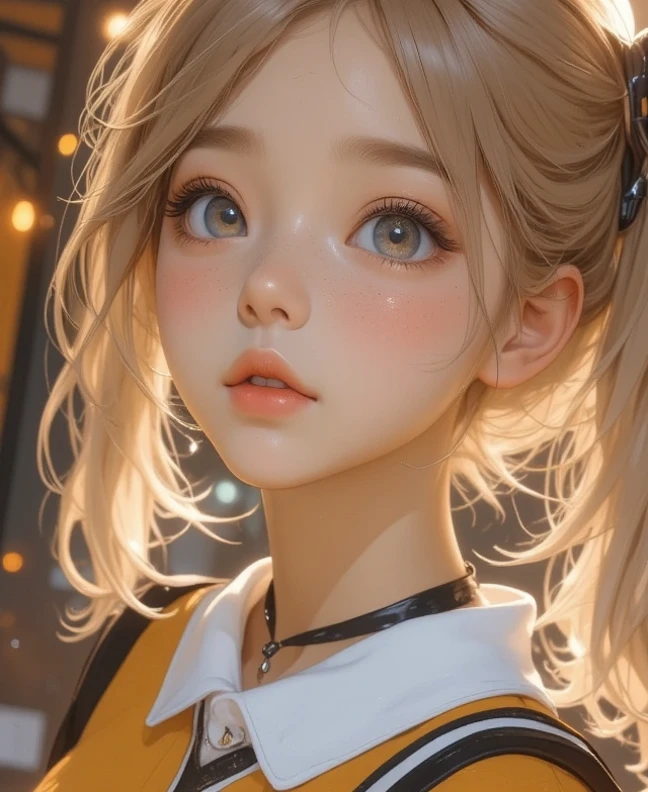 (1 girl) 、Create an "cheerGirl" scene where a beautiful dark gray-eyed Japanese young highschool girl .gold color highlight hair,ash gold color hair,hairstyle、 Flat Color,(((upper body)))
BRAKE
、 1 girl, alone, ((cheer girl))),(dynamic angle:0.9) 、1woman 、 (dutch angle dynamic pose:1.3) 
break  
、beautiful absurdres 、highres extremely detailed 、high quality 、simple background 、4K 、8k 、wallpaper 、
break 
  , (( below )),cute face, ( Twin Tails ), top quality，​masterpiece，(Pom-pom、 absolute domain、17years old)
