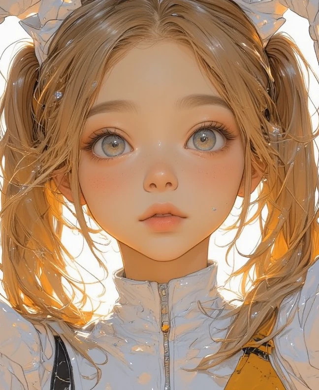 (1 girl) 、Create an "cheerGirl" scene where a beautiful dark gray-eyed Japanese young highschool girl .gold color highlight hair,ash gold color hair,hairstyle、 Flat Color,(((upper body)))
BRAKE
、 1 girl, alone, ((cheer girl))),(dynamic angle:0.9) 、1woman 、 (dutch angle dynamic pose:1.3) 
break  
、beautiful absurdres 、highres extremely detailed 、high quality 、simple background 、4K 、8k 、wallpaper 、
break 
  , (( below )),cute face, ( Twin Tails ), top quality，​masterpiece，(Pom-pom、 absolute domain、ars old)
