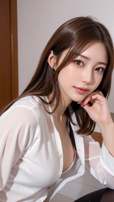  mature woman,masterpiece, slim slender, realistic , adult sex appeal, perfect body, beautiful faces,Facial beauty, Japanese women,office uniform