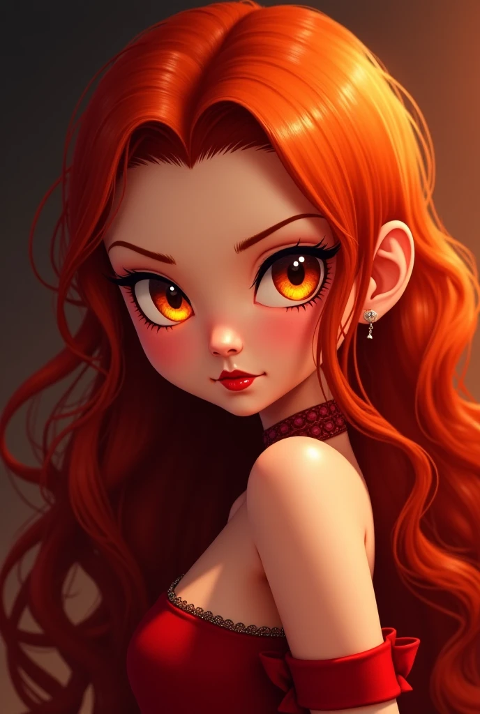 (Meilleure qualité, haute résolution, ultra-détaillé, Réaliste:1.37), art conceptuel des personnages, Belle femme, se pencher, pull rouge tombant de son épaule, clivage, extrêmement sexy, séduisant, cheveux longs, lèvres pulpeuses, art de la bande dessinée, croquis coloré approximatif, couleurs vives, éclairage doux