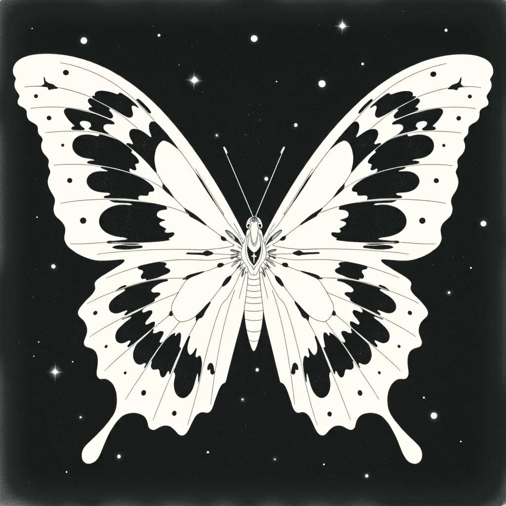  butterfly-shaped Rorschach test, spots, Starry Sky , cheap