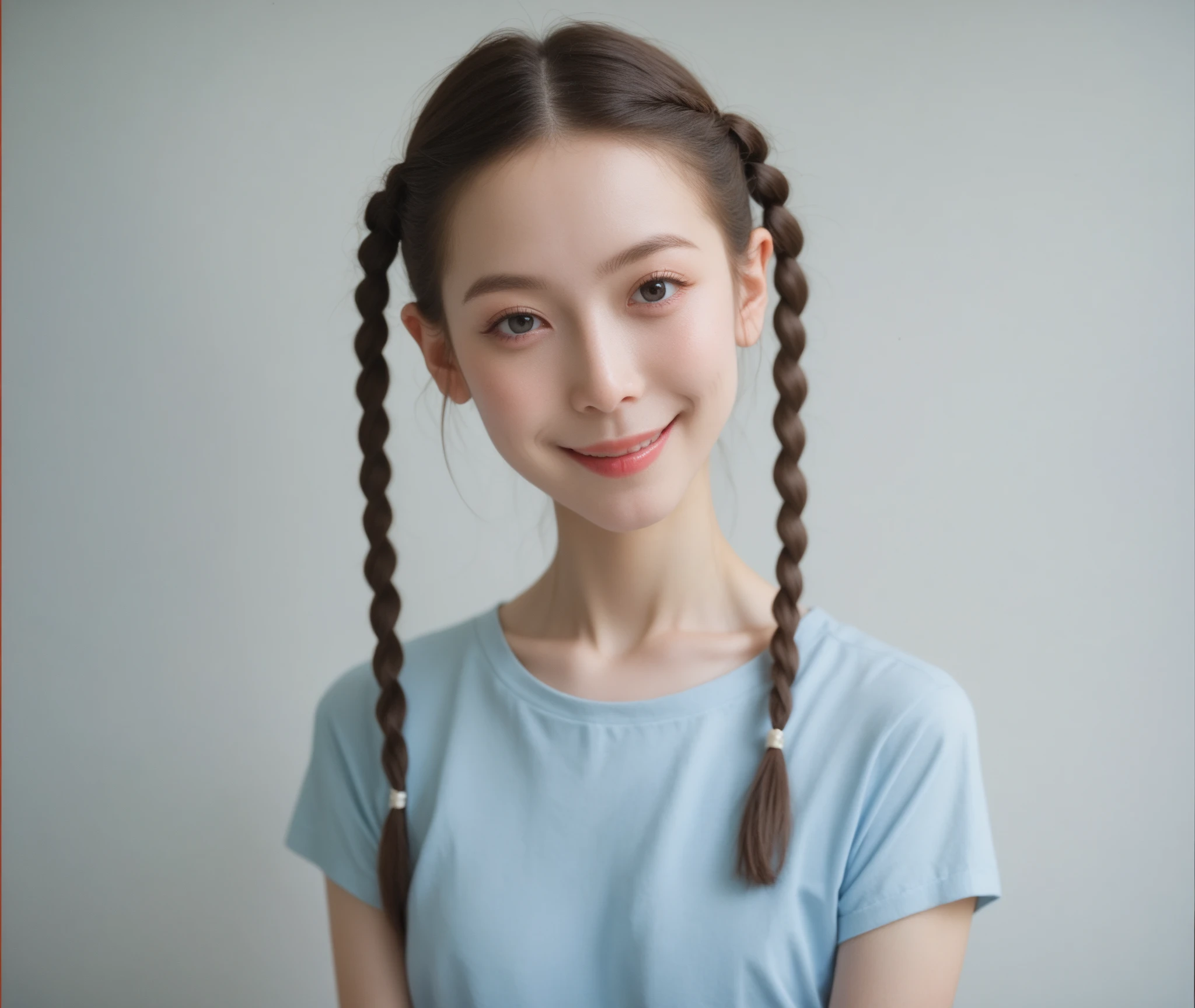 pedo,pthc,laos teen rhythmic gymnast girl, 1 girl, age 7,(very slim anorexic slender skinny body:0.6); skinny,small (130cm),smile, french braids