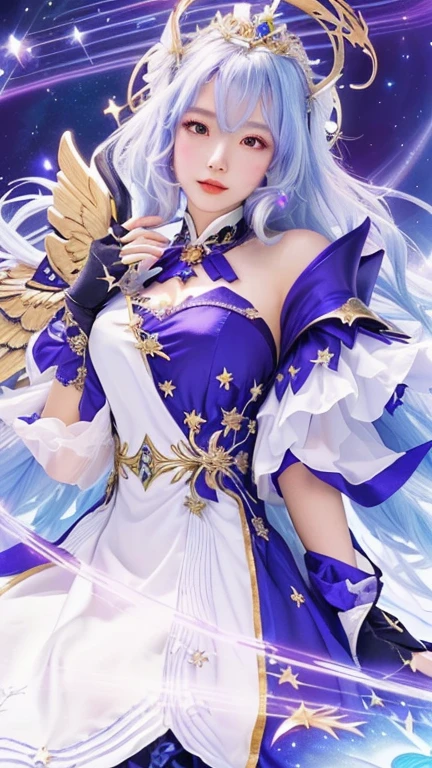 Close-up of a person dressed in a sword., Ayaka Genshin Impact, portrait Knight of the Zodiac, anime goddess, Knight of the Zodiac, Ayaka Genshin Impact Game, Hestia, Important Anime Art Details, From the video game Azur Lane, Keqing from Genshin Impact, Genshin Impact Characters, high detailed official artwork
