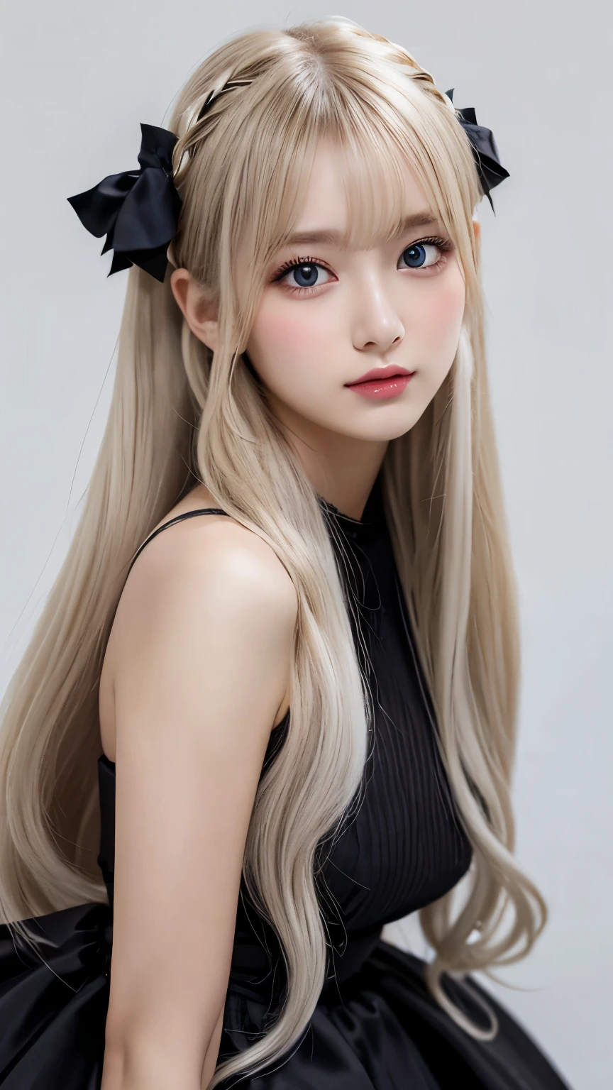 Gothic ****ta:2.0、round face:2.0、 Twin Tails 、forehead、Curly Hair:2.0、cowboy shot:2.0、Extreme pose、white Hair:1.0、Super Long Hair:2.0、Waist-length hair、Northern Europe:1.0、beautiful girl、White background、cute、Young、True Face、Shiny Hair、whole body、tab highest quality, figure, super detailed, finely, High resolution, 8k wallpaper, Perfect dynamic composition, detailed and beautiful eyes,blondes, Natural Color Lip,white background, random cute poses,
