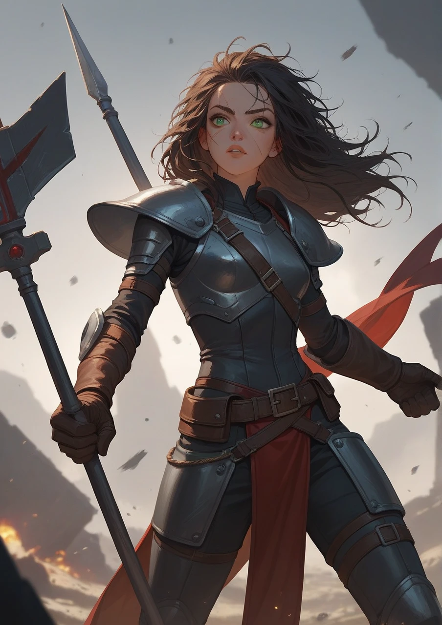 Full body, warrior, fighting, beautiful woman, light, high school student, front facing, dynamic, anime character, struggle