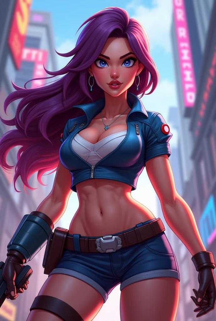 adult muscle cartoon woman
